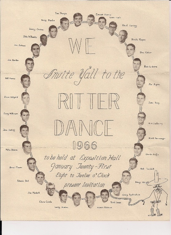 Ray 1966 Ritter Dance Invitation